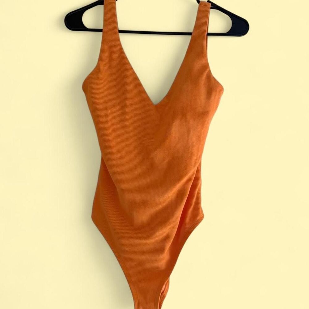 Women's Orange Swimsuit-one-piece